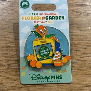 Disney EPCOT 2026 Flower & Garden Festival Pin with Orange Bird